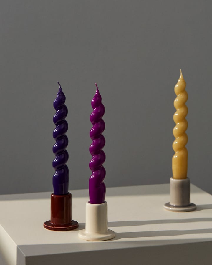 Tube candle stick 5 cm, Brown HAY