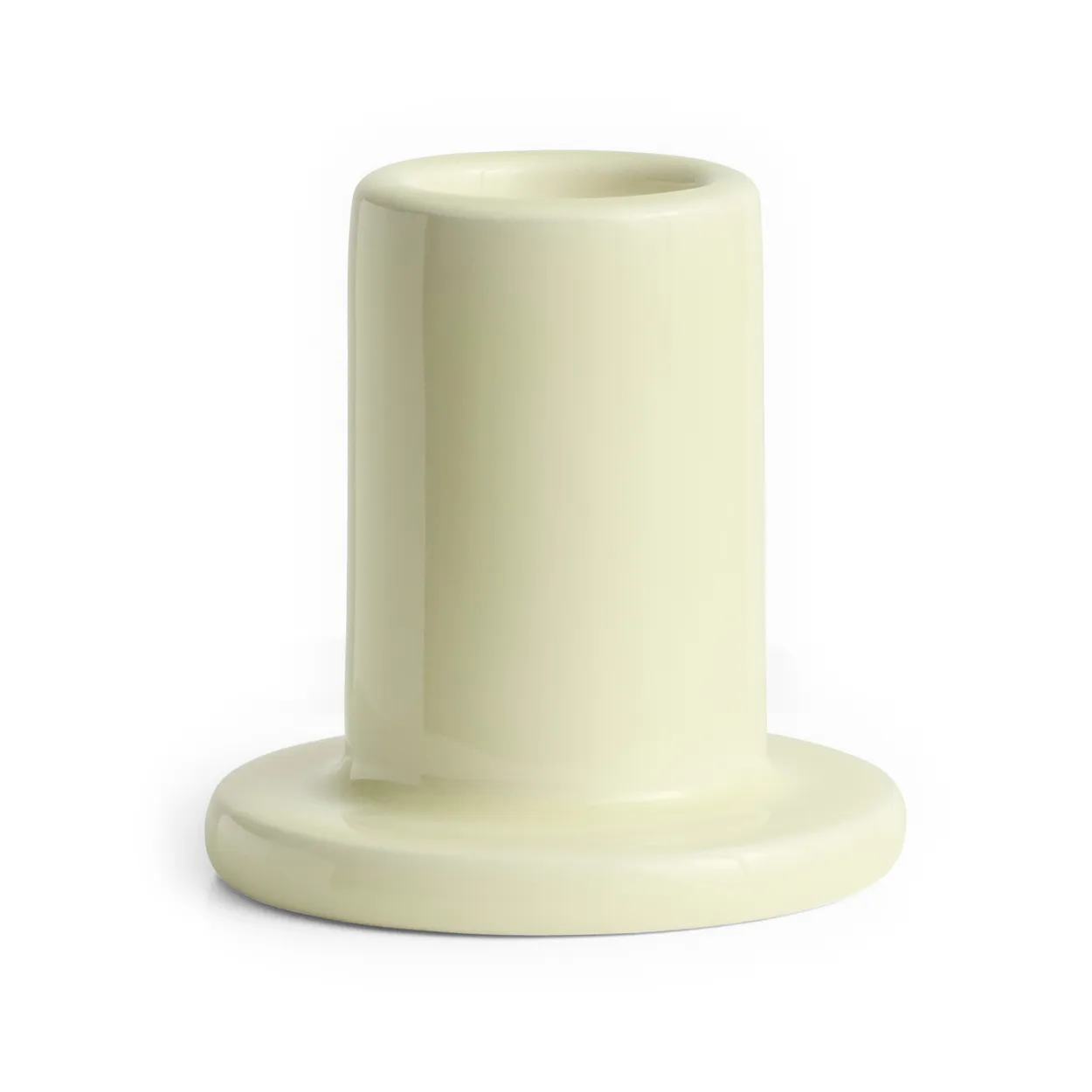 HAY Tube candle stick 5 cm Lime white | Scandinavian Design | Candle holders | White
