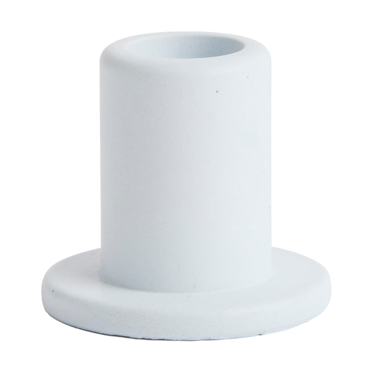 HAY Tube candlestick concrete 5,5 cm Light blue | Scandinavian Design | Candle holders | Blue