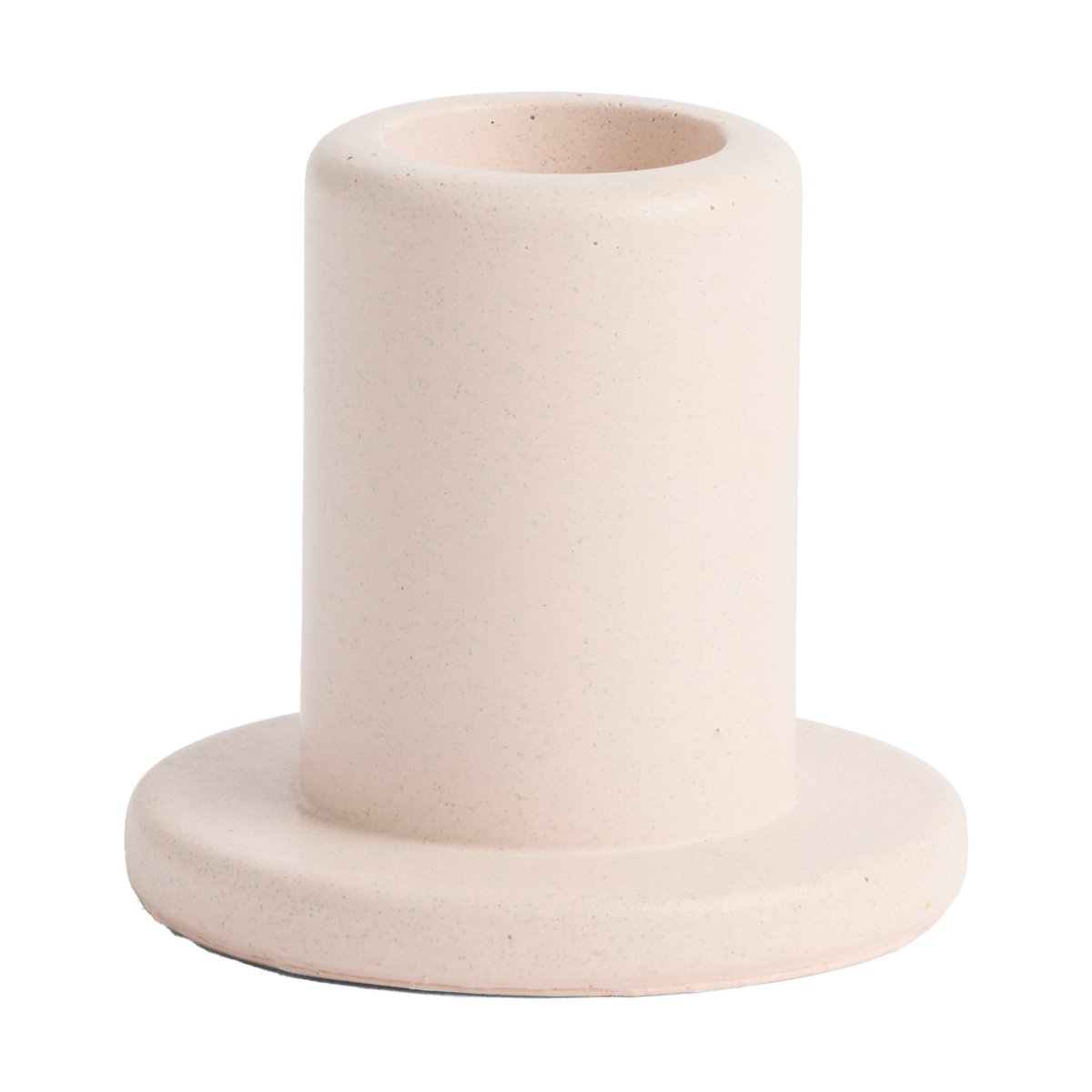 HAY Tube candlestick concrete 5,5 cm Light pink | Scandinavian Design | Candle holders | Pink
