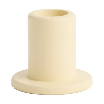Tube candlestick concrete 5,5 cm - Lime yellow - HAY
