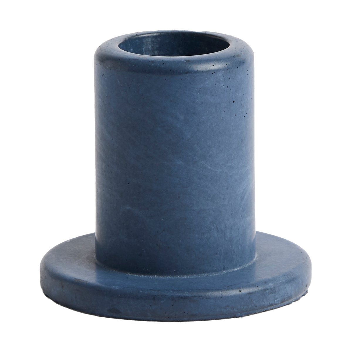 HAY Tube candlestick concrete 5,5 cm Midnight blue | Scandinavian Design | Candle holders | Blue
