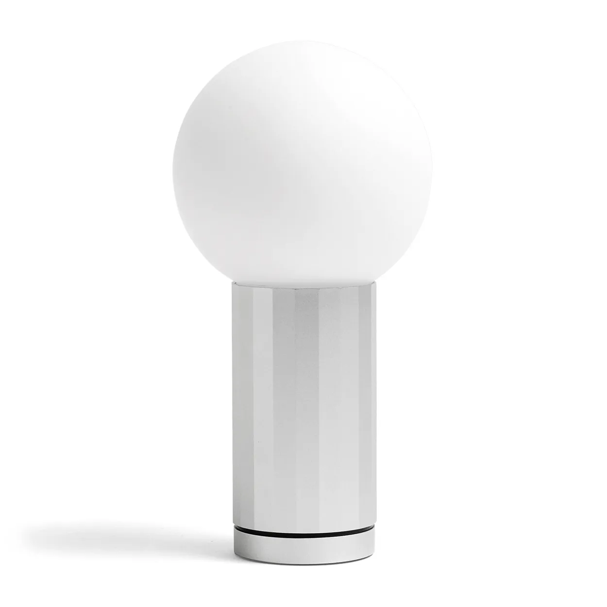 HAY Turn On table lamp Aluminium | Scandinavian Design | Desk & table lamps | Silver-coloured