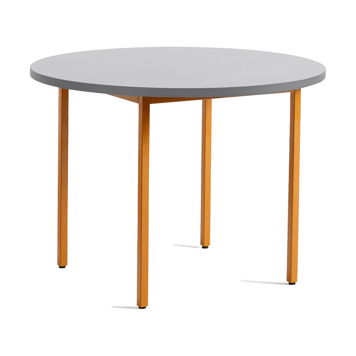 HAY Two-Colour dining table o105 cm Ochre-light grey