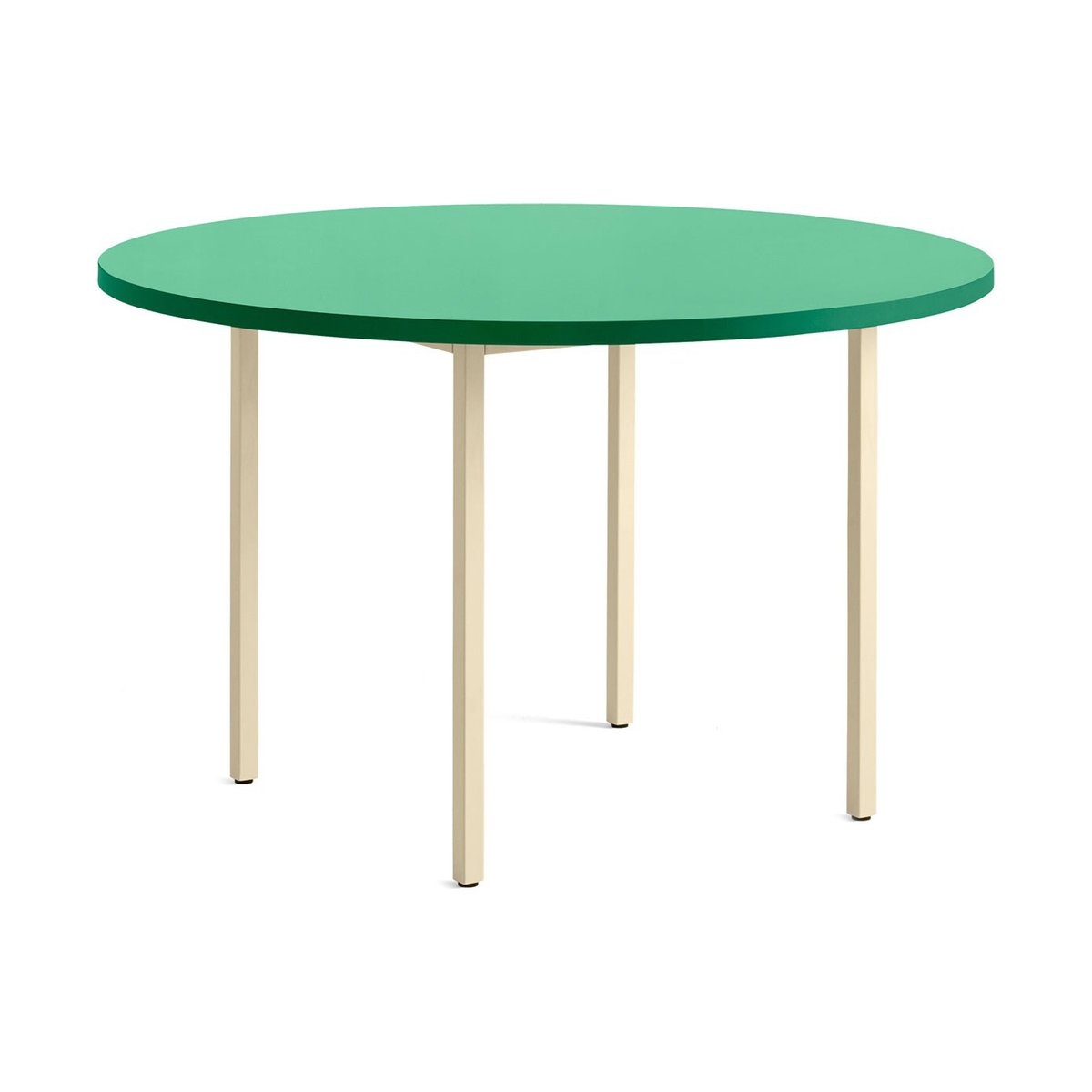 HAY Two-Colour dining table o120 cm Ivory-green mint