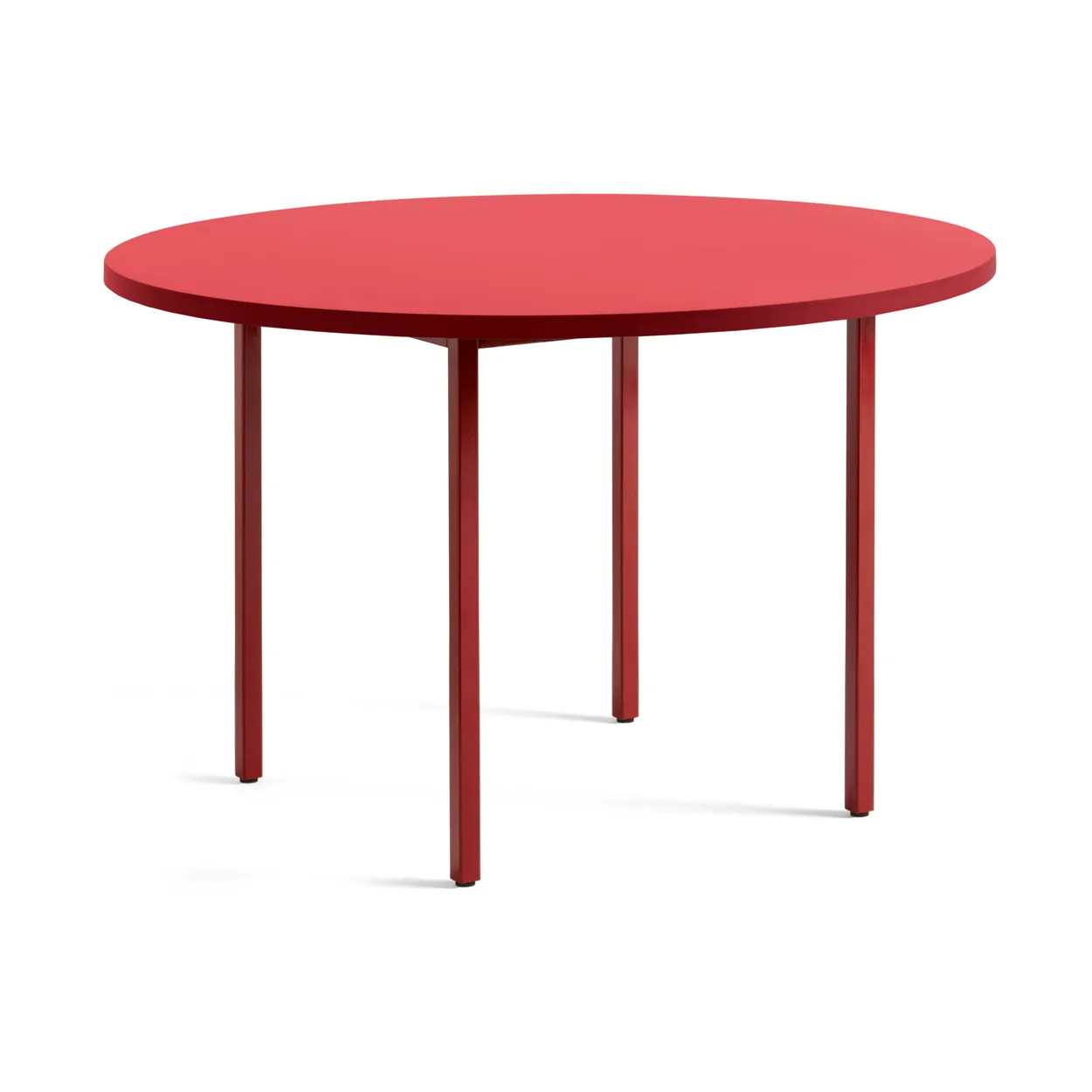 HAY Two-Colour dining table o120 cm Maroon red-red | Scandinavian Design | Dining tables | Red