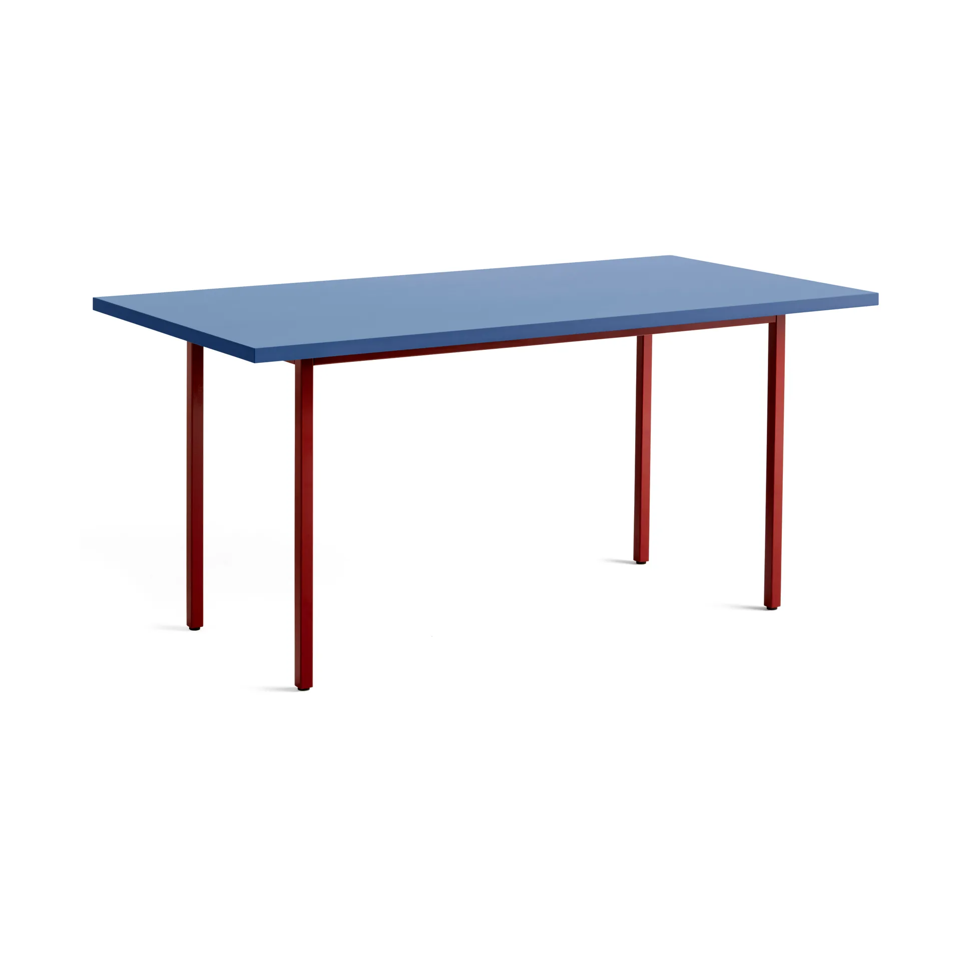 Two-Colour dining table 82x160 cm, Maroon red-blue HAY