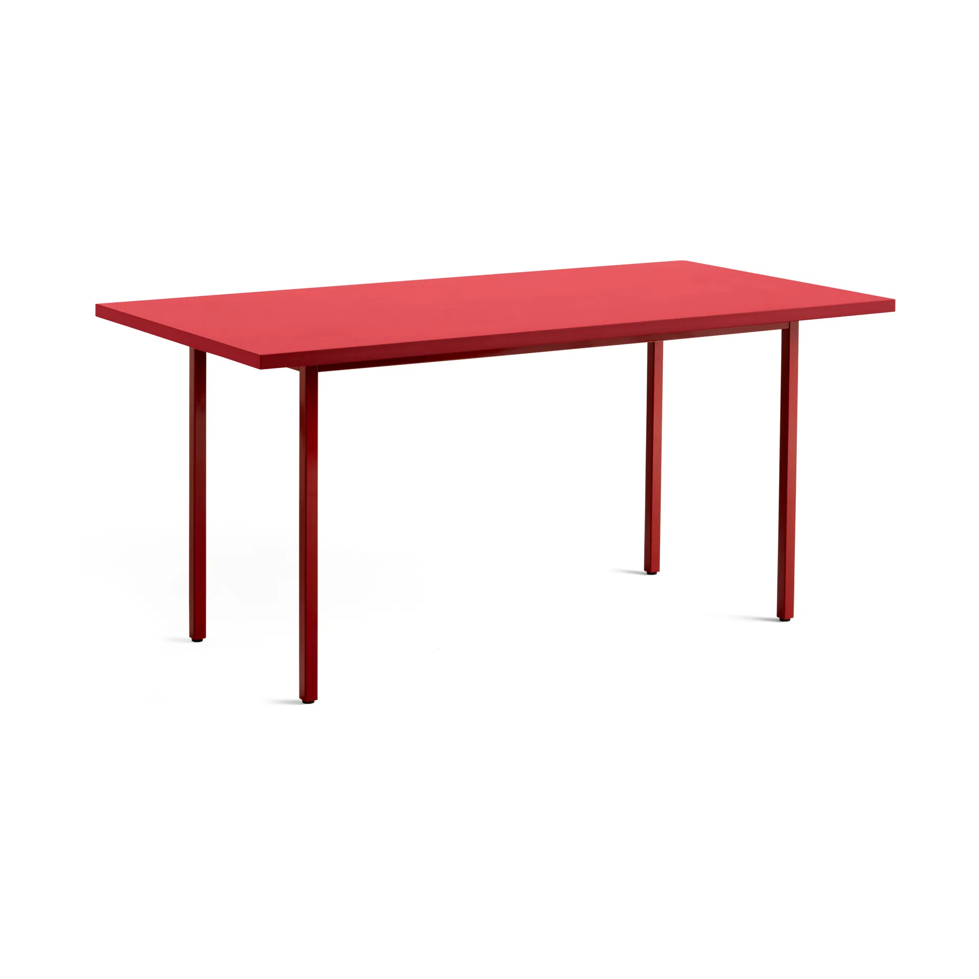 Two-Colour dining table 82x160 cm, Maroon red-red HAY