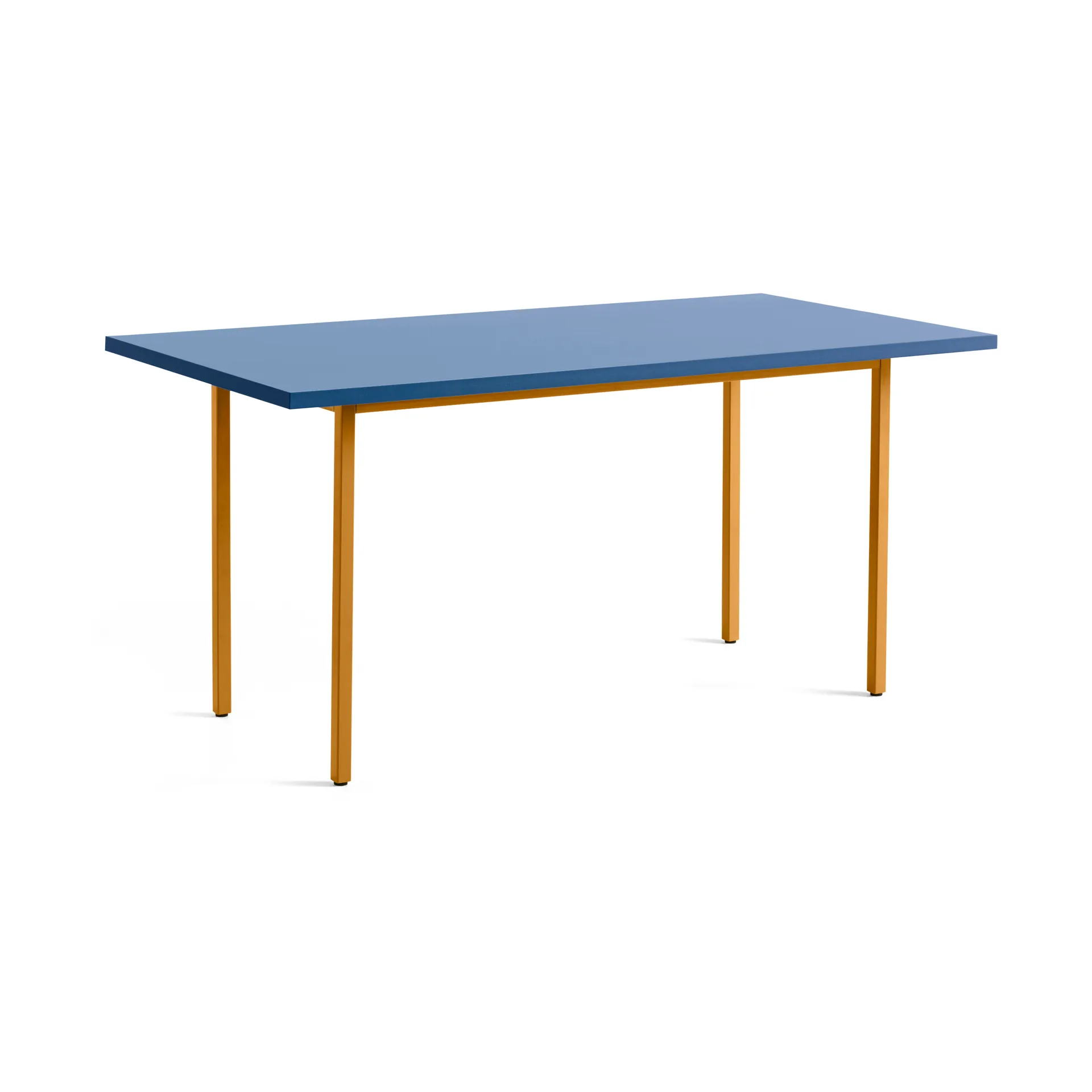 Two-Colour dining table 82x160 cm, Ochre-blue HAY