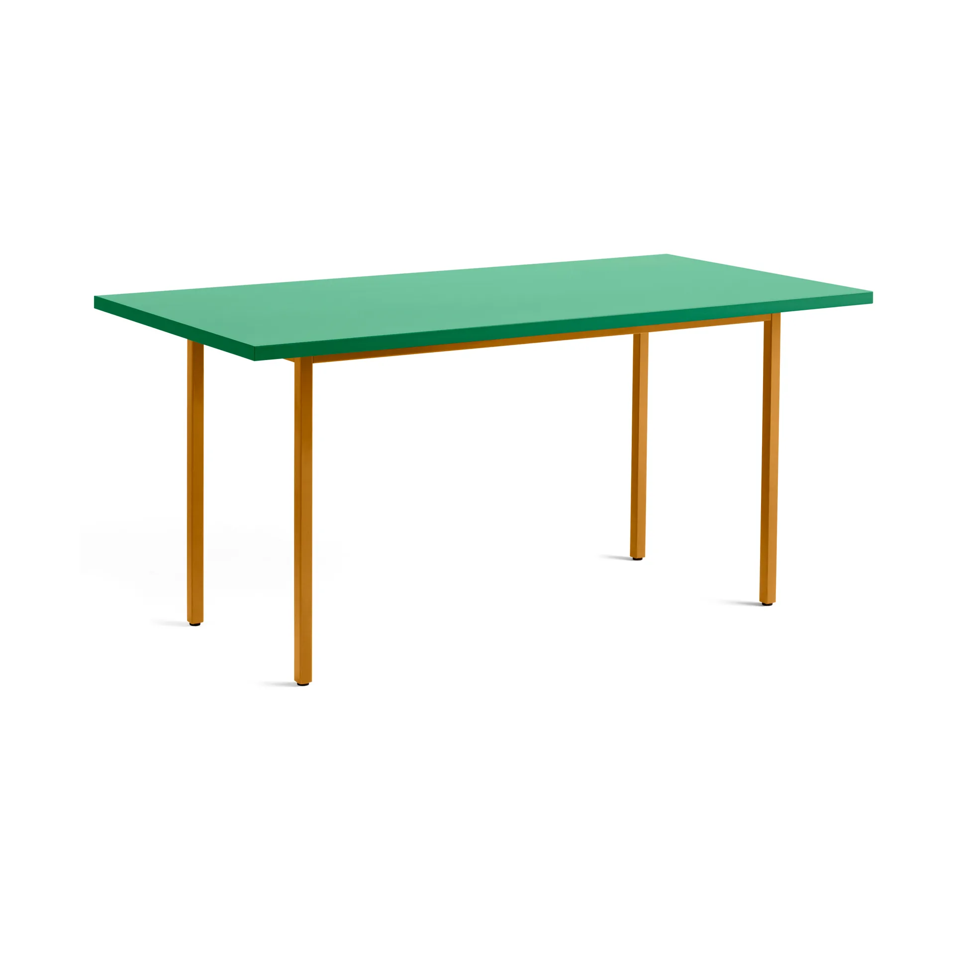Two-Colour dining table 82x160 cm, Ochre-green mint HAY
