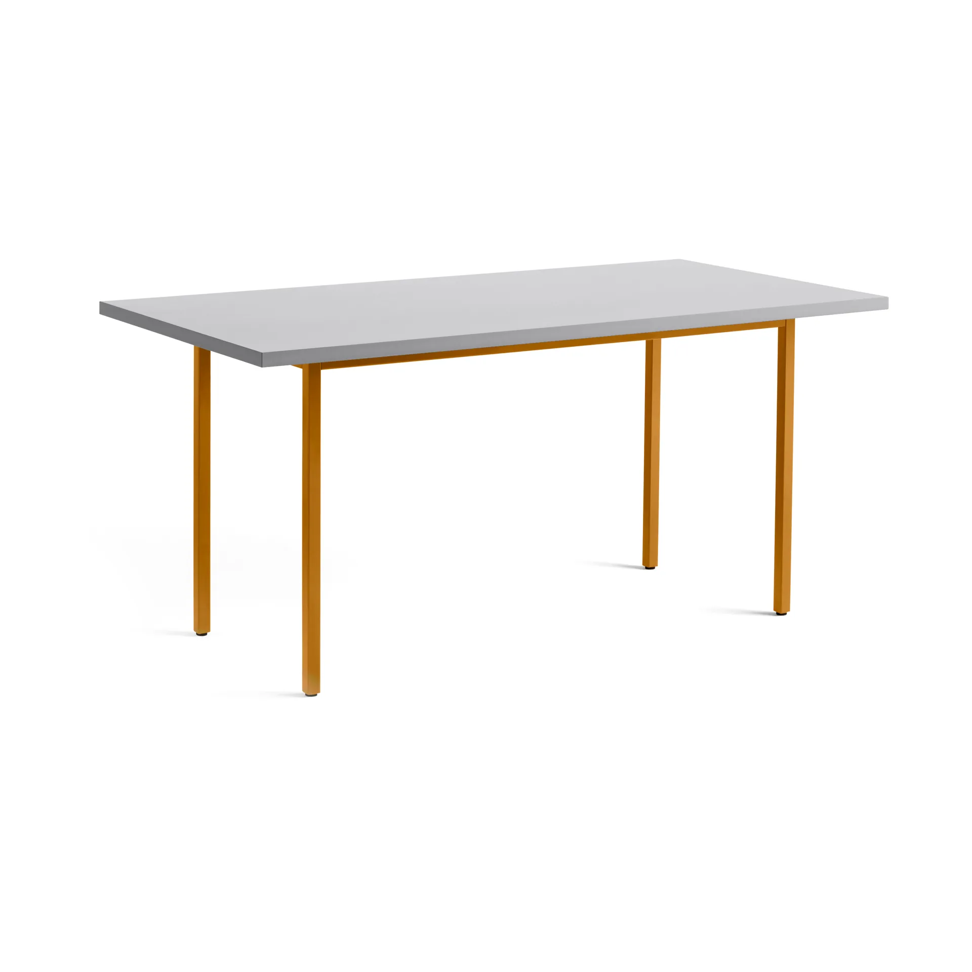 Two-Colour dining table 82x160 cm, Ochre-light grey HAY