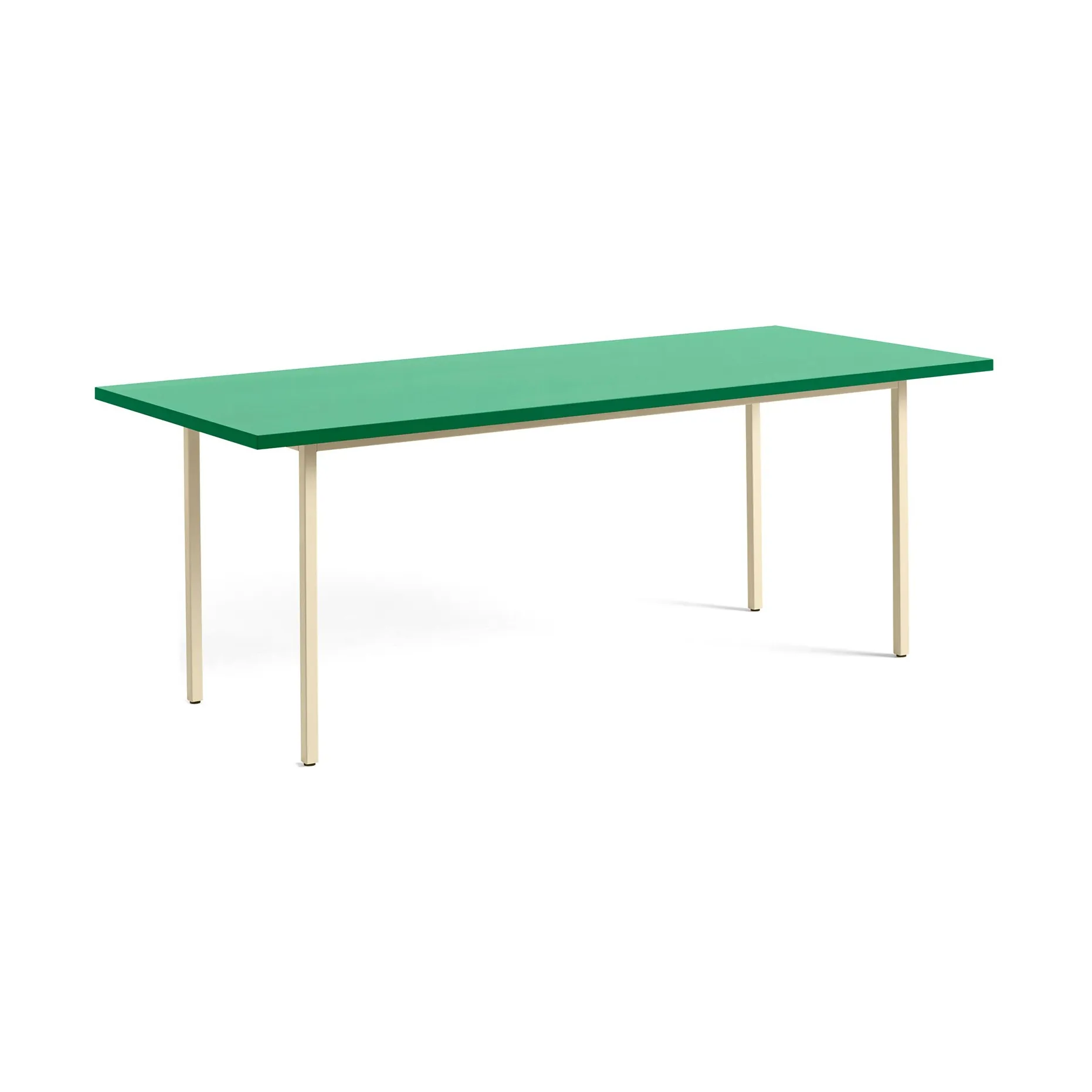 Two-Colour dining table 90x200 cm, Ivory-green mint HAY