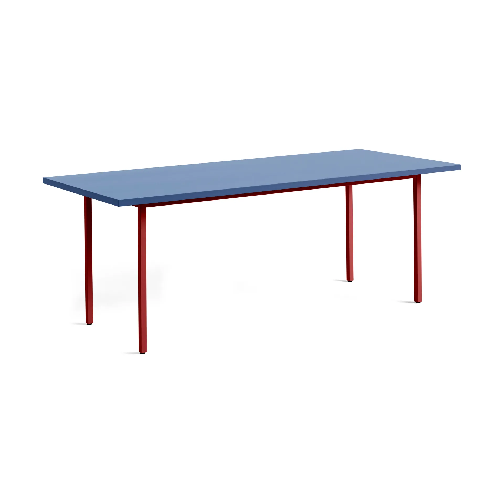 Two-Colour dining table 90x200 cm, Maroon red-blue HAY