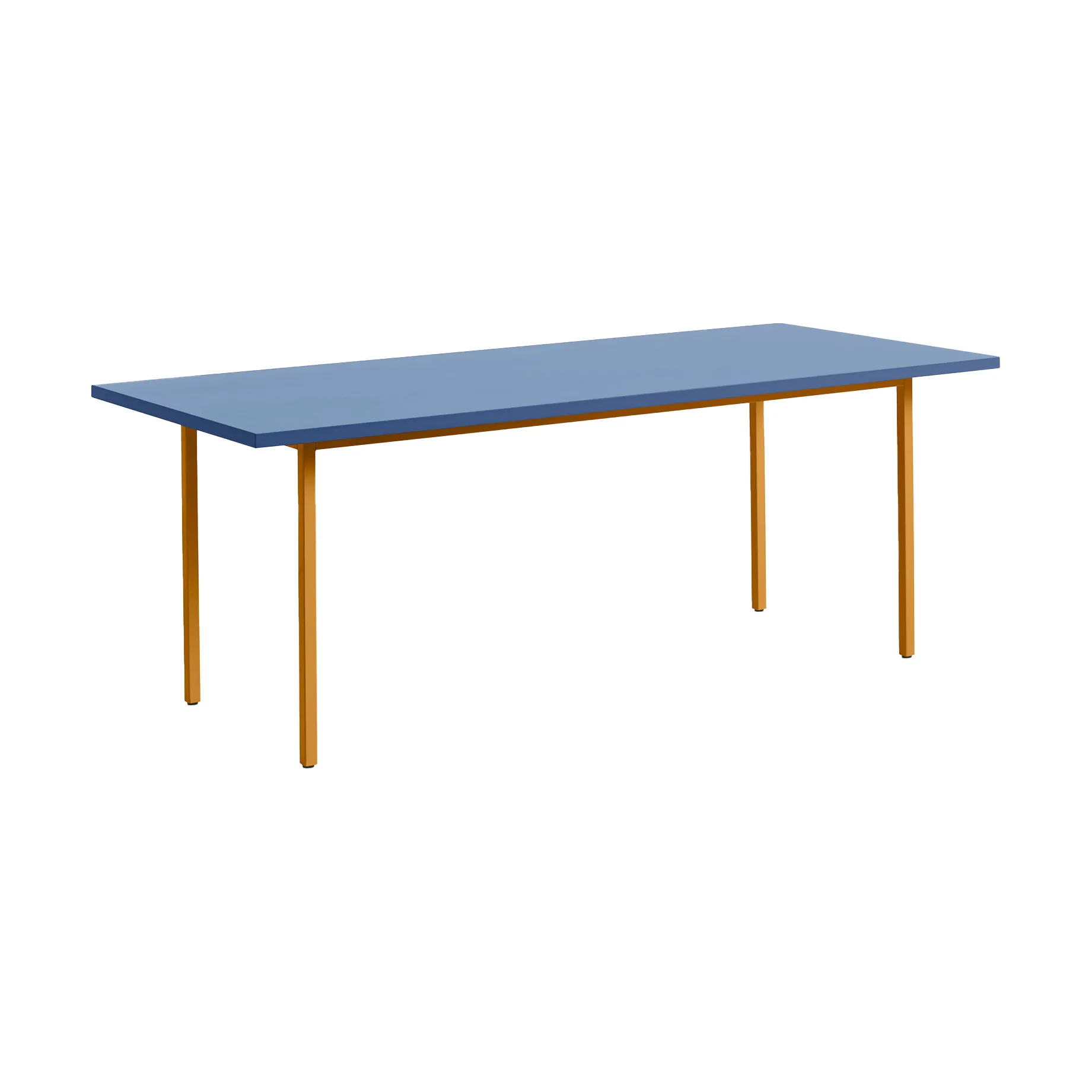Two-Colour dining table 90x200 cm, Ochre-blue HAY