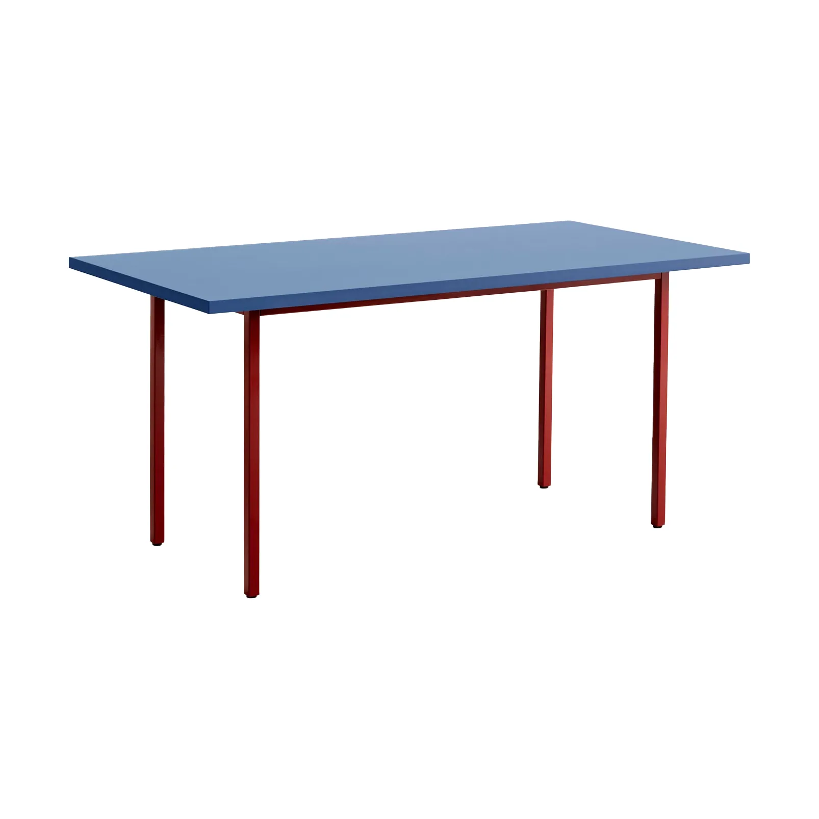 Two-Colour dining table 90x240 cm, Maroon red-blue HAY