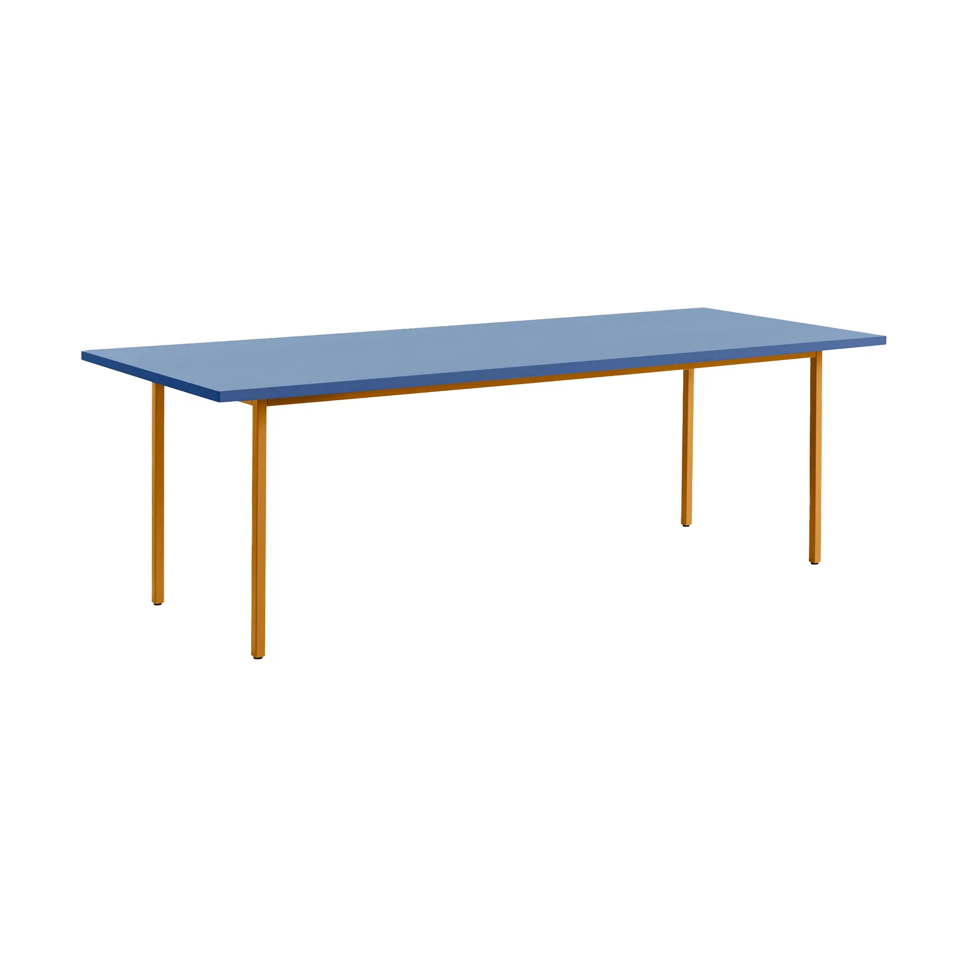 Two-Colour dining table 90x240 cm, Ochre-blue HAY