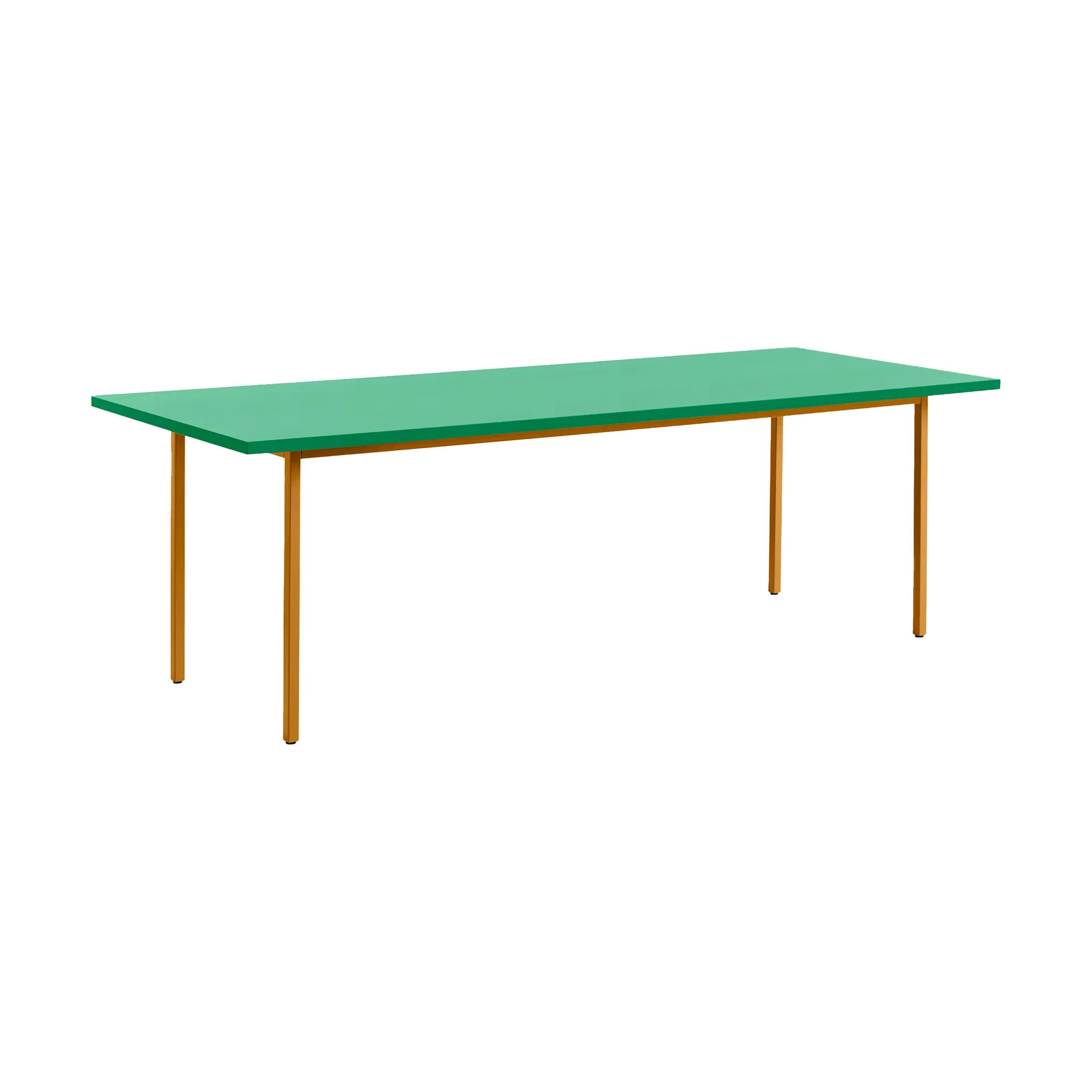 Two-Colour dining table 90x240 cm, Ochre-green mint HAY