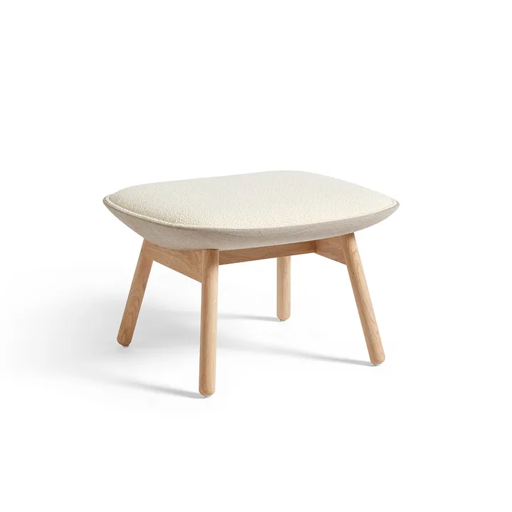 Uchiwa ottoman - Cream A5-oak-Canvas 244 - HAY