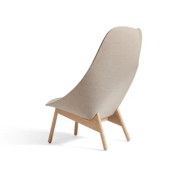 Uchiwa Quilt lounge chair - Cream A5-oak-Canvas 244 - HAY