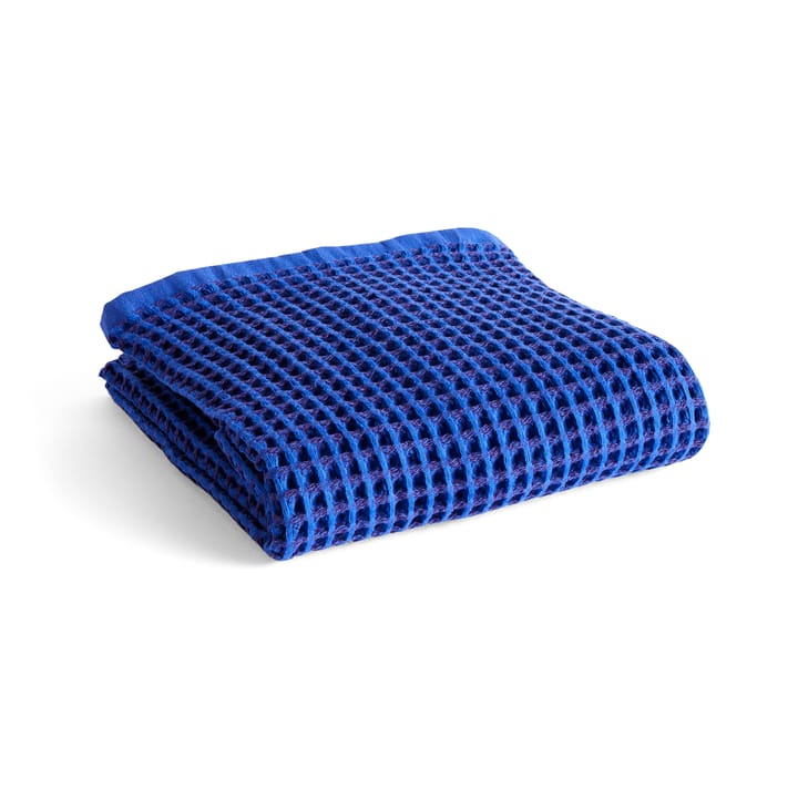 Waffle bath towel 70x140 cm - Vibrant blue - HAY