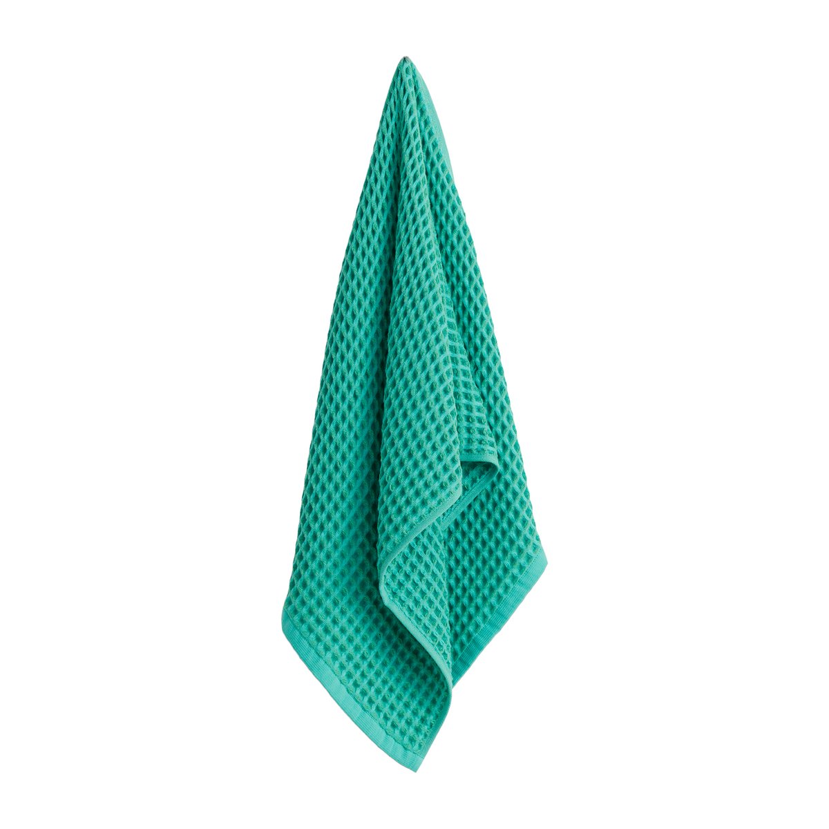 HAY Waffle towel 50x100 cm Emerald green | Scandinavian Design | Hand towels | Green