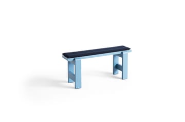 Weekday bench 111x23 cm lacquered pine - Azure Blue - HAY