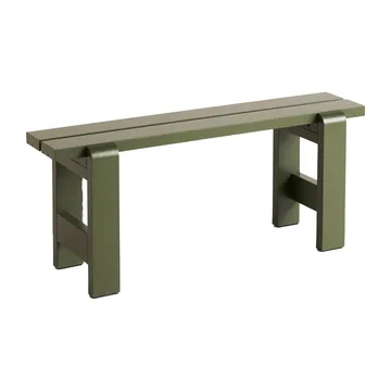 Weekday bench 111x23 cm lacquered pine - Olive - HAY