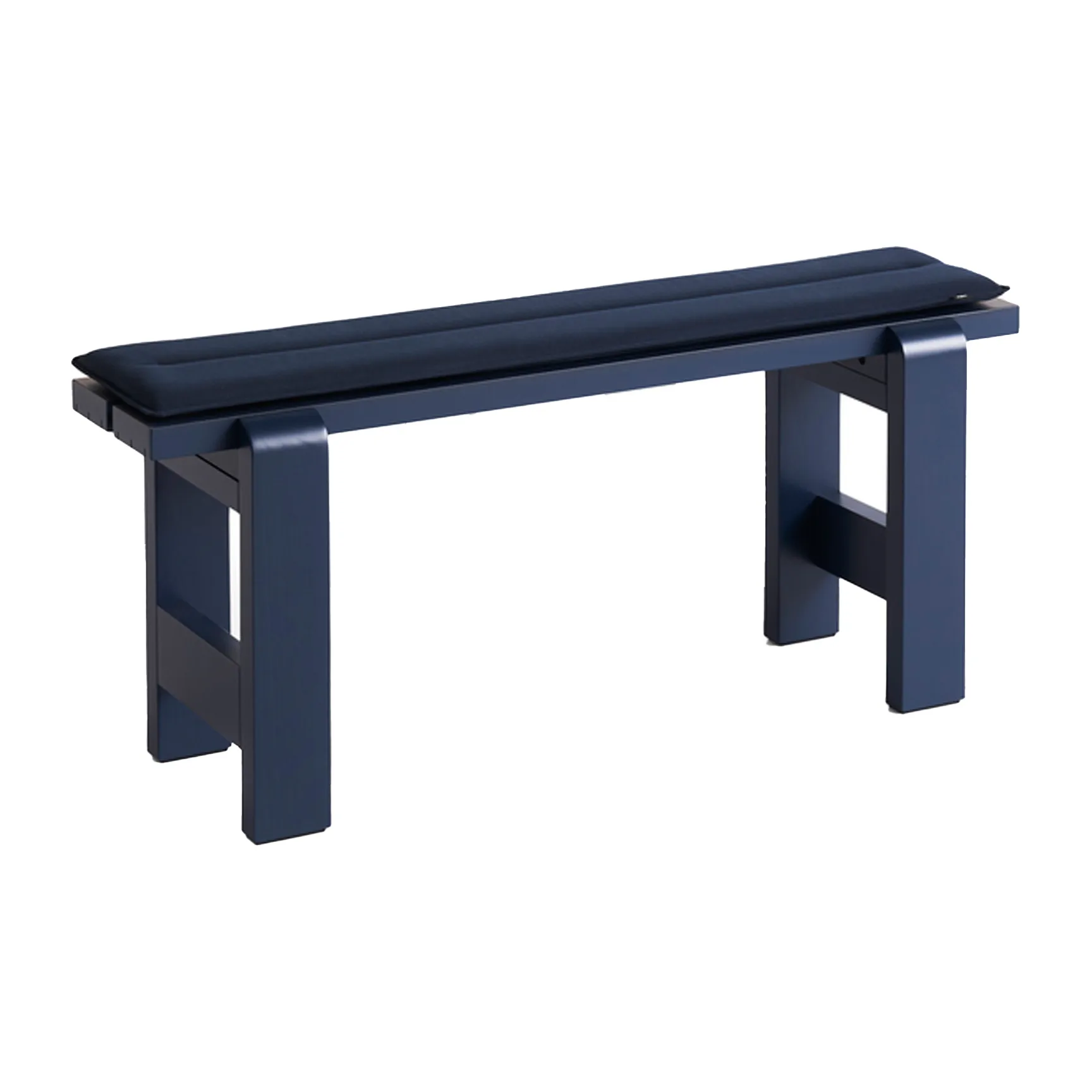 Weekday bench 111x23 cm lacquered pine, Steel blue HAY