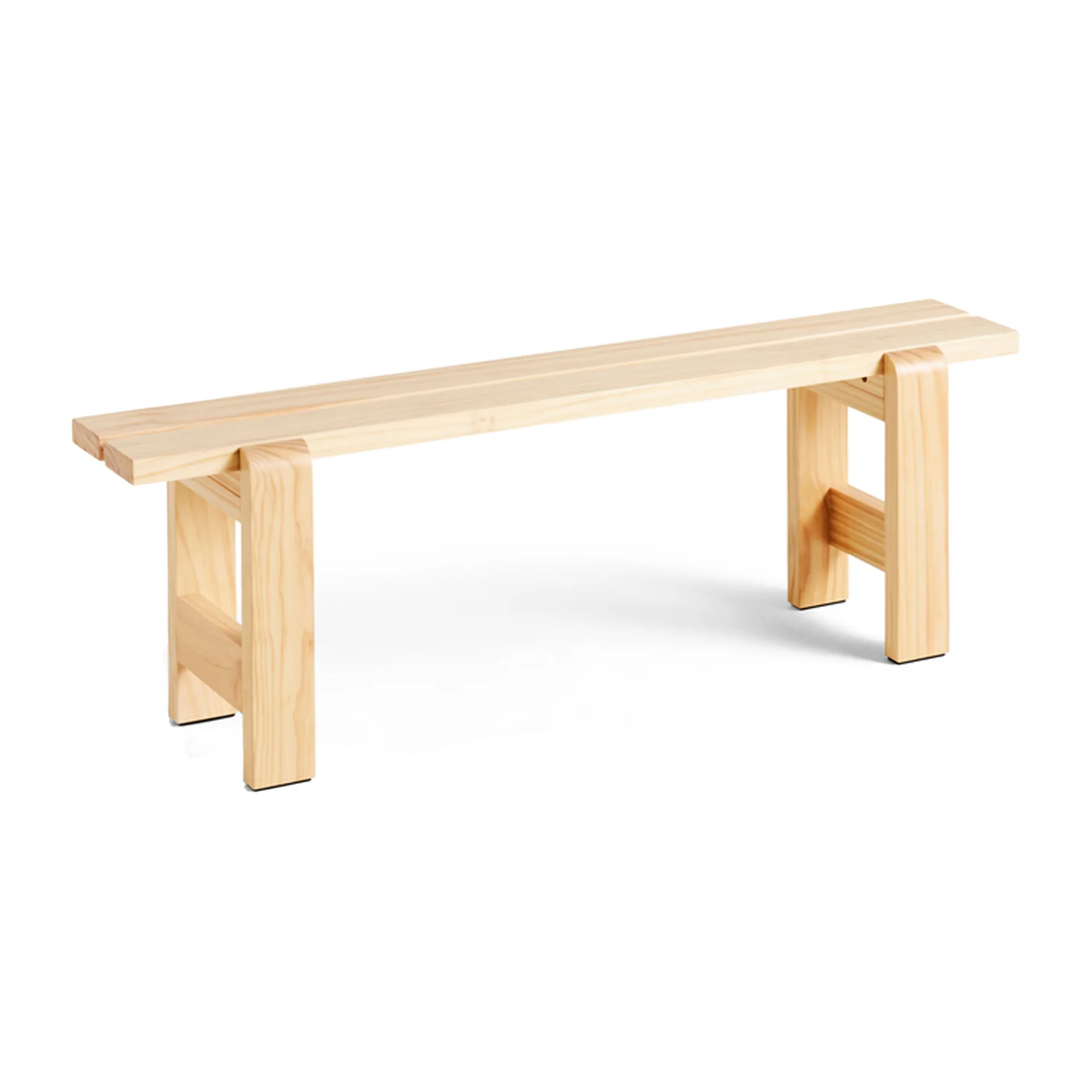 Weekday bench 140x23 cm lacquered pine, Natural HAY