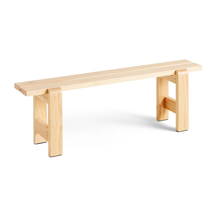 Weekday bench 140x23 cm lacquered pine - Natural - HAY