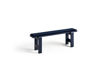 Weekday bench 140x23 cm lacquered pine - Steel blue - HAY