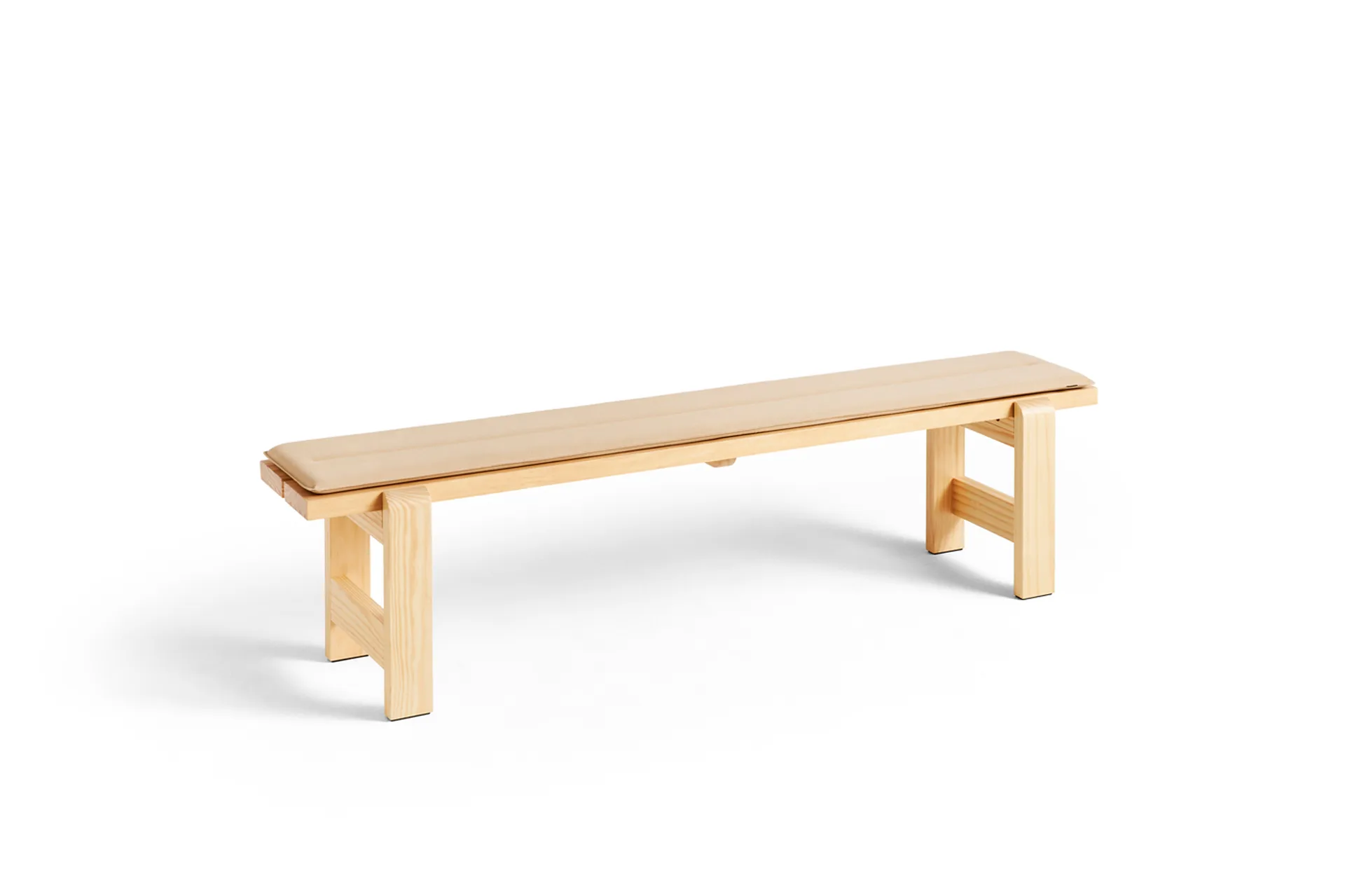 Weekday bench 190x32 cm lacquered pine, Natural HAY