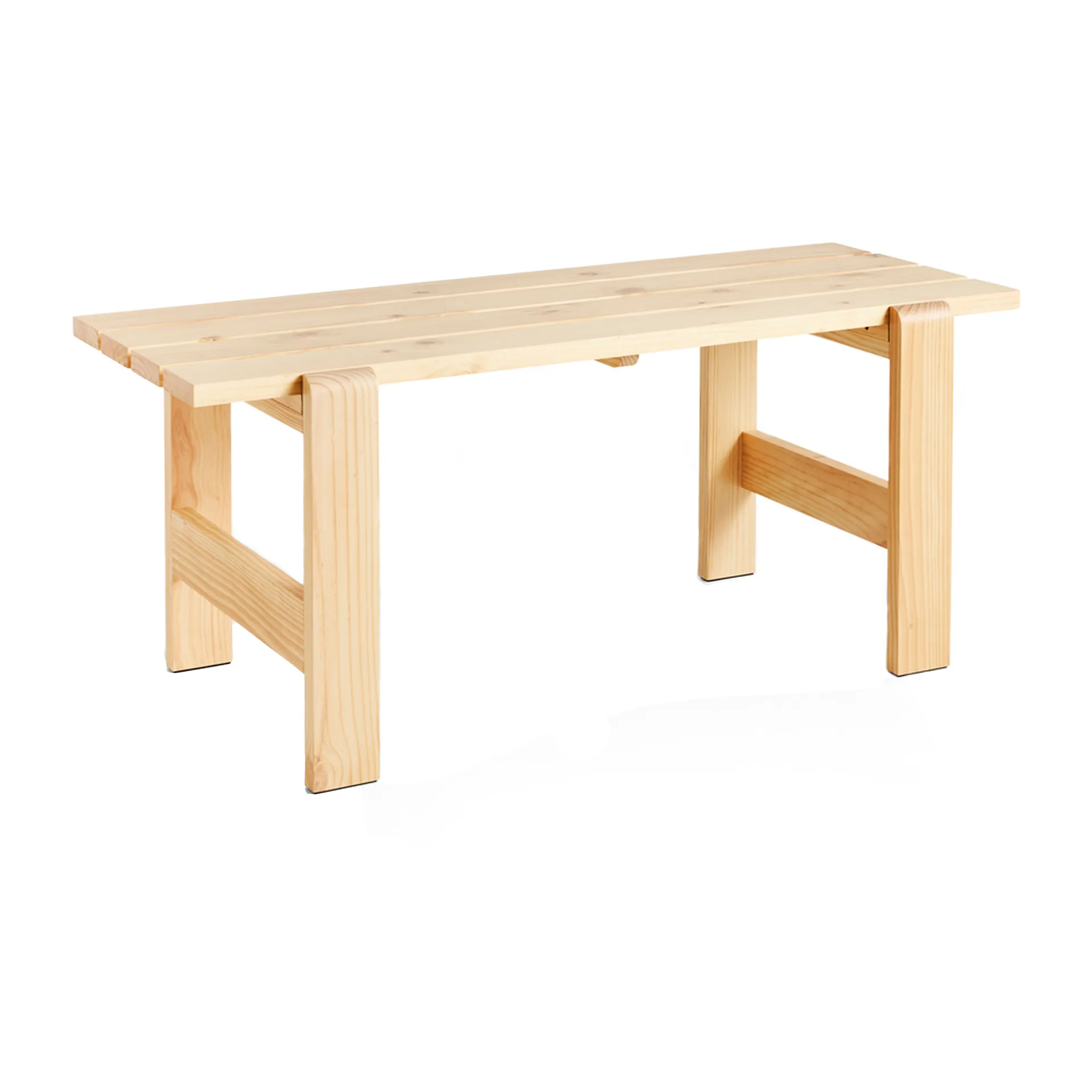 Weekday table 180x66 cm lacquered pine, Natural HAY