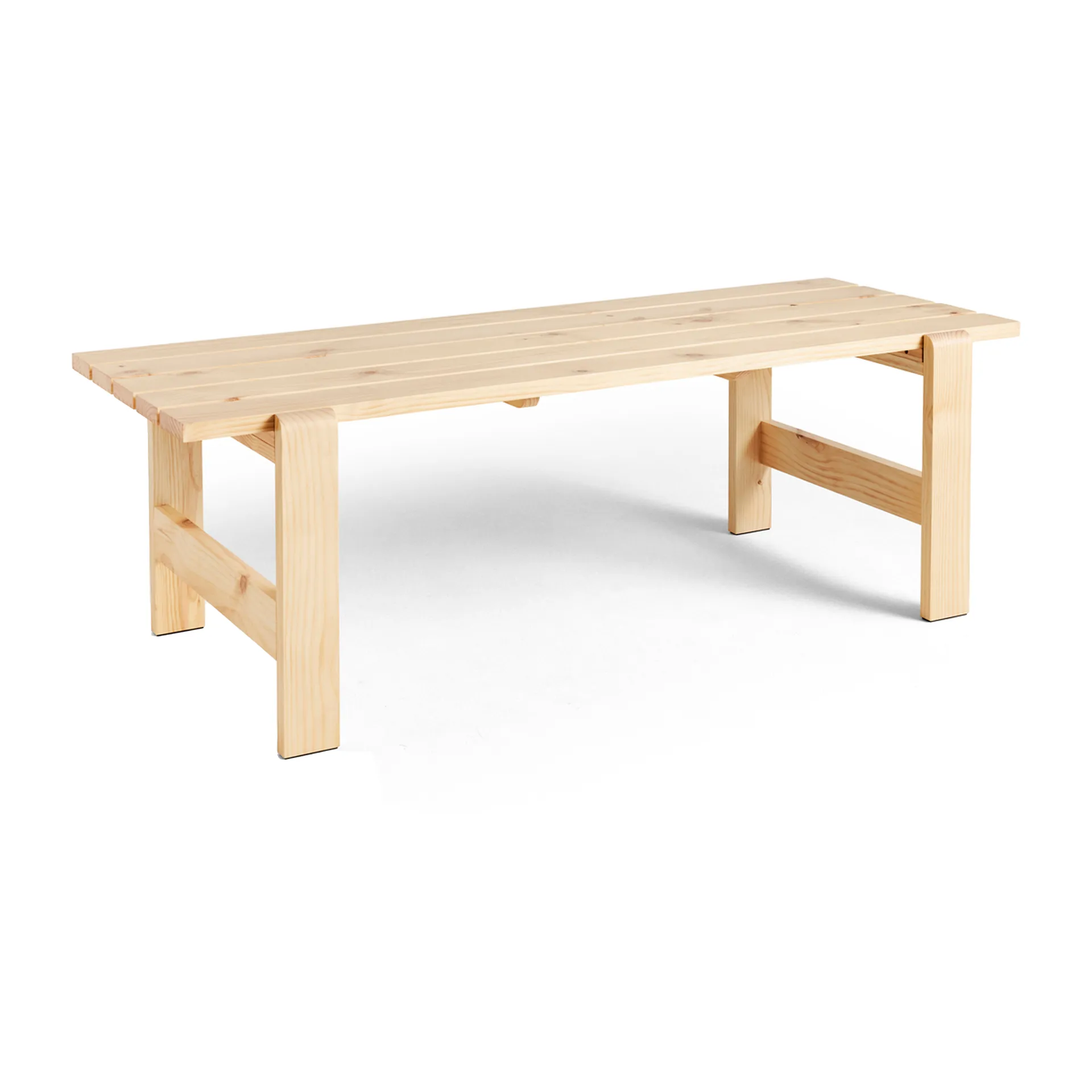 Weekday table 230x83 cm lacquered pine, Natural HAY