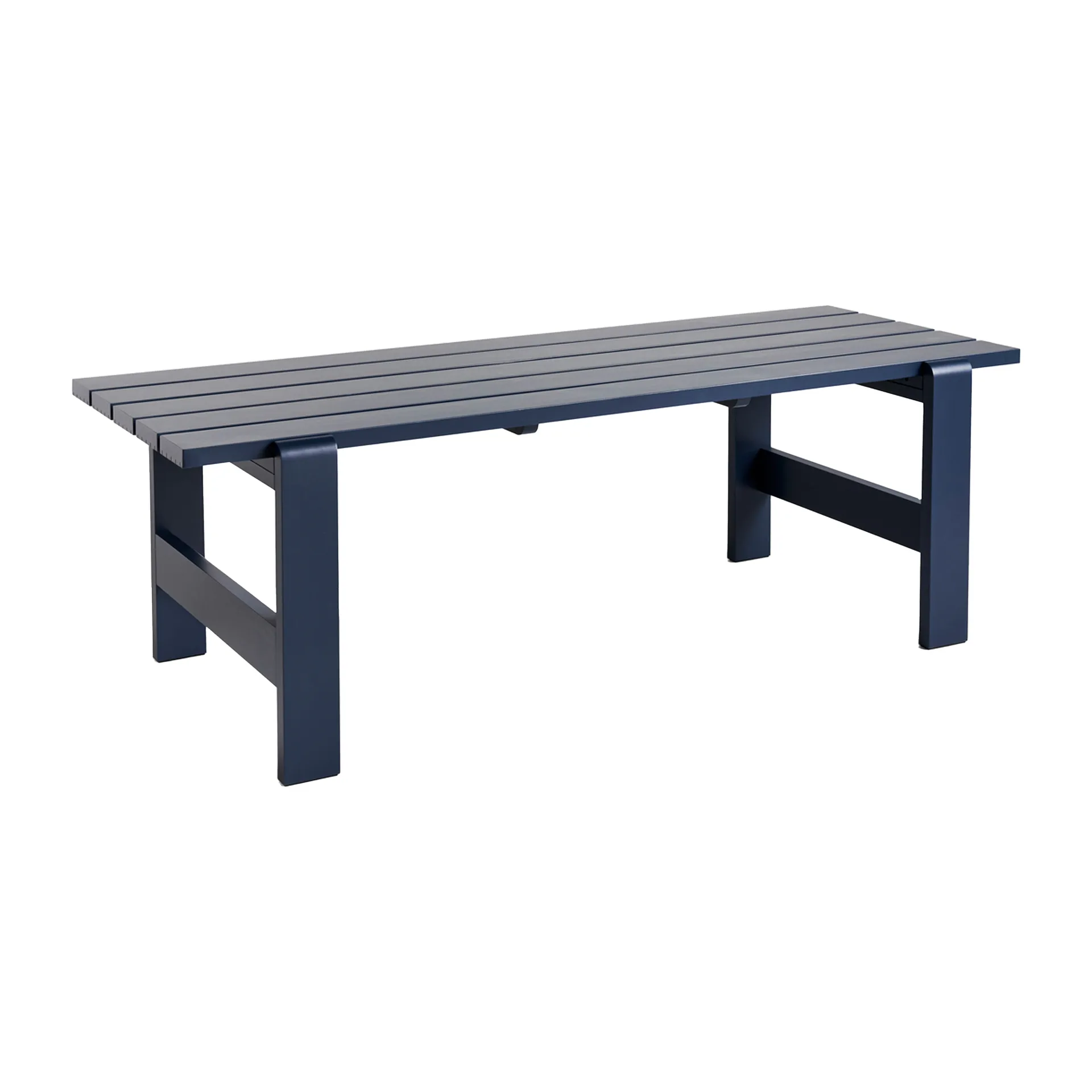 Weekday table 230x83 cm lacquered pine, Steel blue HAY