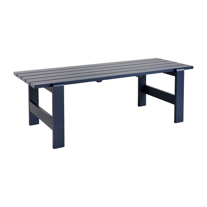 Weekday table 230x83 cm lacquered pine - Steel blue - HAY