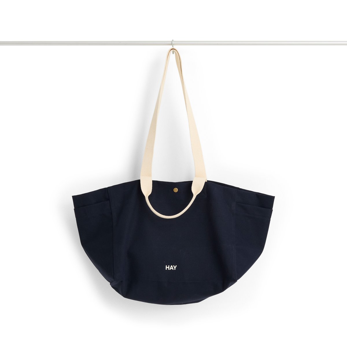 HAY Weekend Bag No 2 bag S 26x56 cm Midnight blue | Scandinavian Design | Storage baskets | Blue