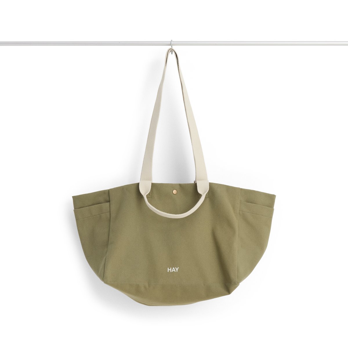 HAY Weekend Bag No 2 bag S 26x56 cm Olive | Scandinavian Design | Storage baskets | Green