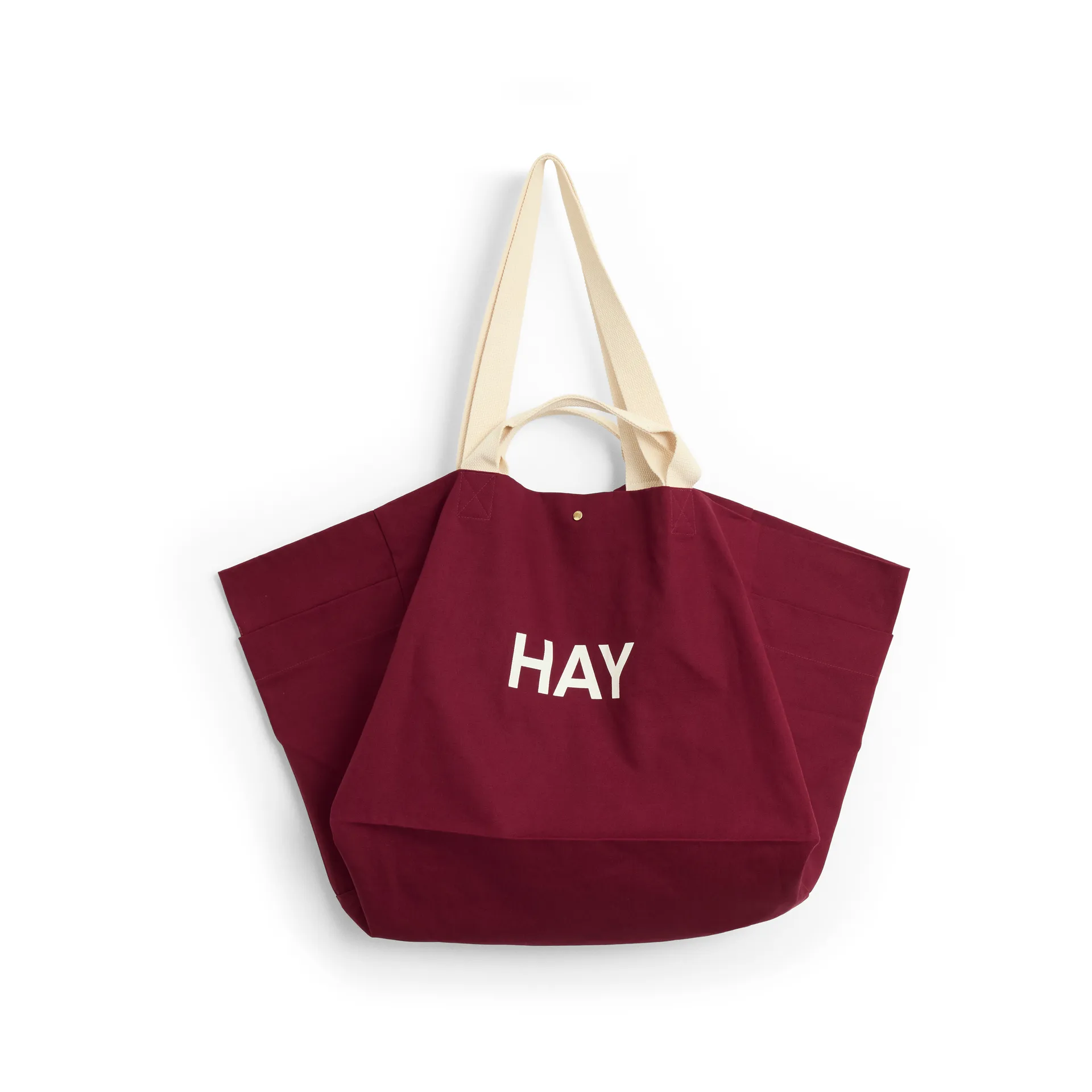 Weekend Bag Organic bag L, Burgundy HAY