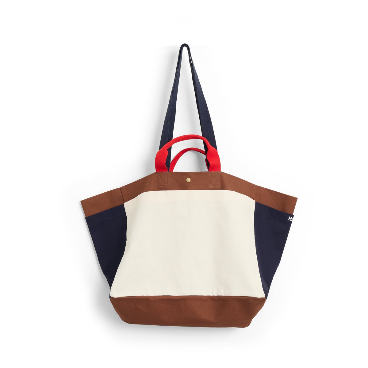 HAY Weekend Bag Organic bag M Cream multi | Scandinavian Design | Storage baskets | Multi