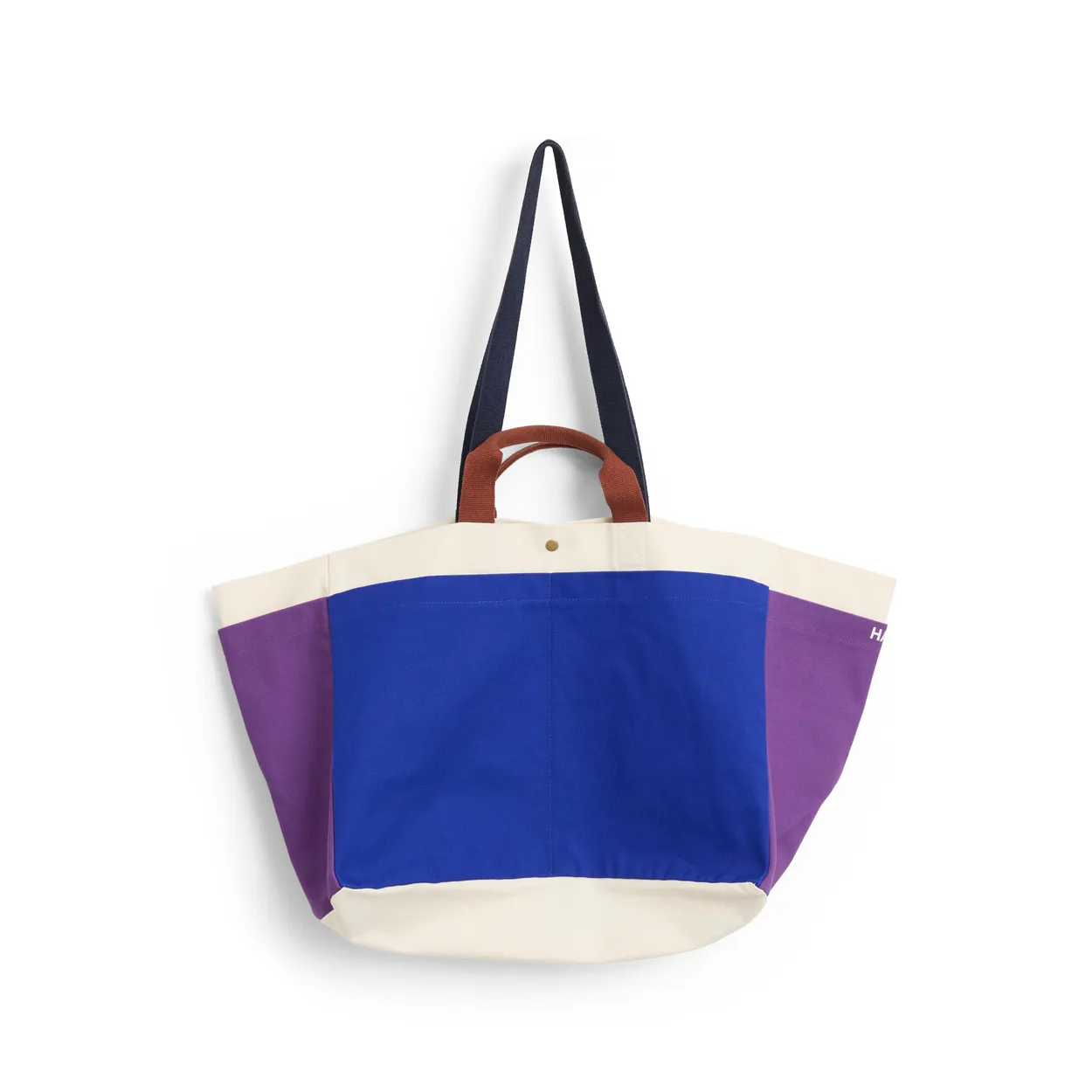 HAY Weekend Bag Organic bag M Electric blue multi | Scandinavian Design | Storage baskets | Multi