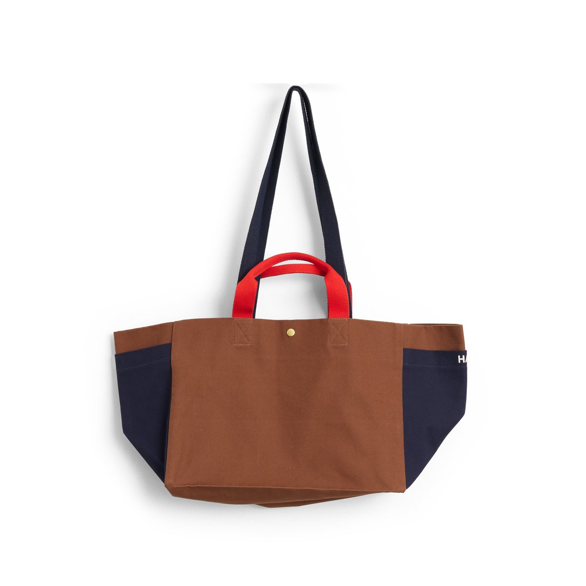 HAY Weekend Bag Organic bag S Brown multi | Scandinavian Design | Storage baskets | Brown