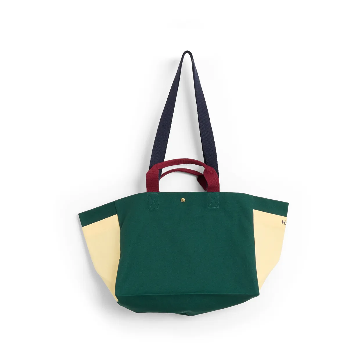 HAY Weekend Bag Organic bag S Dark green multi | Scandinavian Design | Storage baskets | Multi