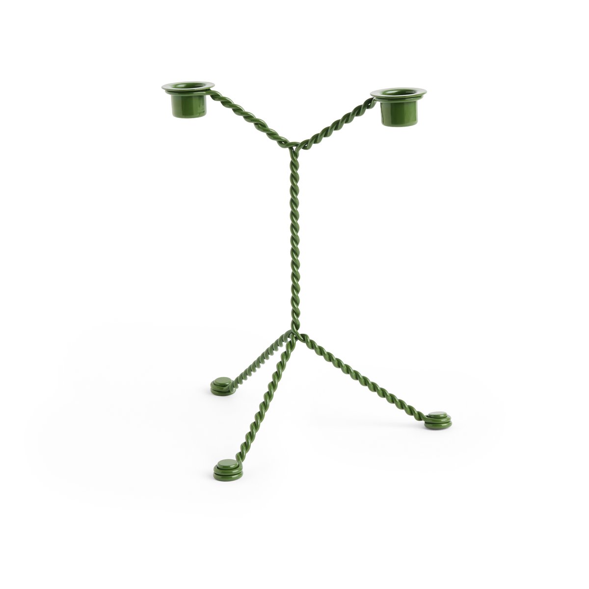 HAY Wire candle sticks Green | Scandinavian Design | Tea light holders, lanterns & candle dishes | Green