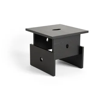 Wood Box coffee table - Black lacquered oak - HAY