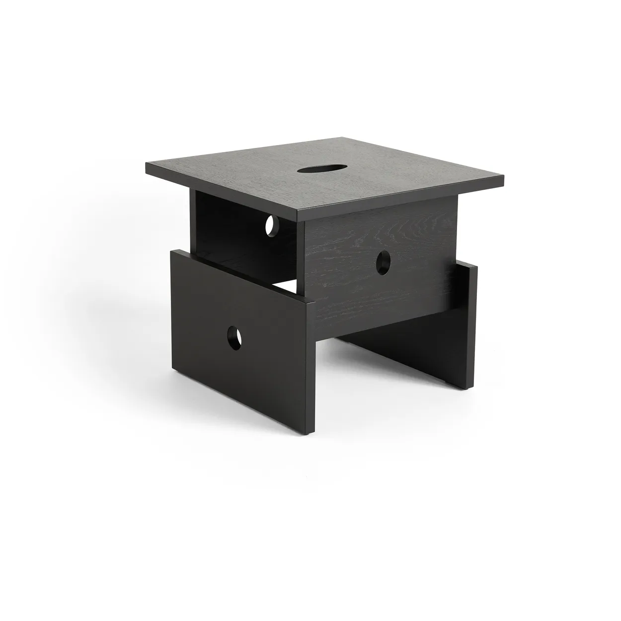 HAY Wood Box coffee table Black lacquered oak | Scandinavian Design | Coffee tables | Black