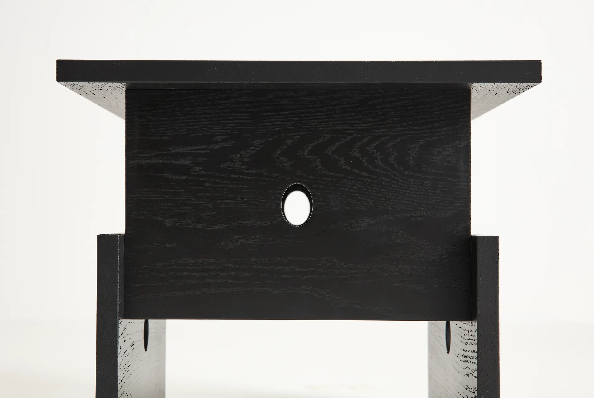 Wood Box coffee table, Black lacquered oak HAY
