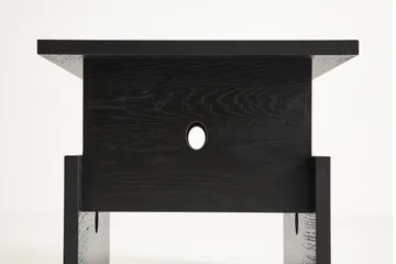 Wood Box coffee table - Black lacquered oak - HAY