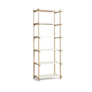 Woody Column shelf - Oak-almond white, high - HAY
