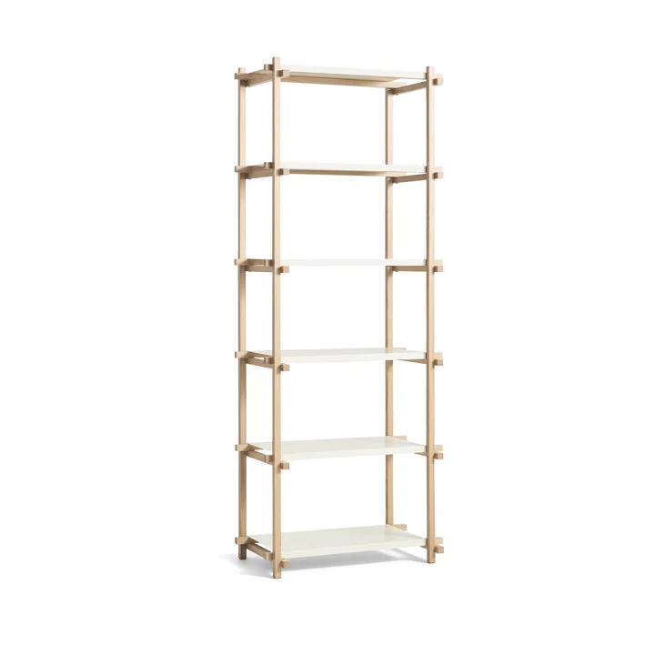 Woody Column shelf - Oak-almond white, high - HAY